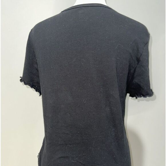 VANS LADIES SHORT SLEEVE TEE SHIRT HAS VANS PRINTED ON SHIRT IN COLORED INK - Picture 4 of 8